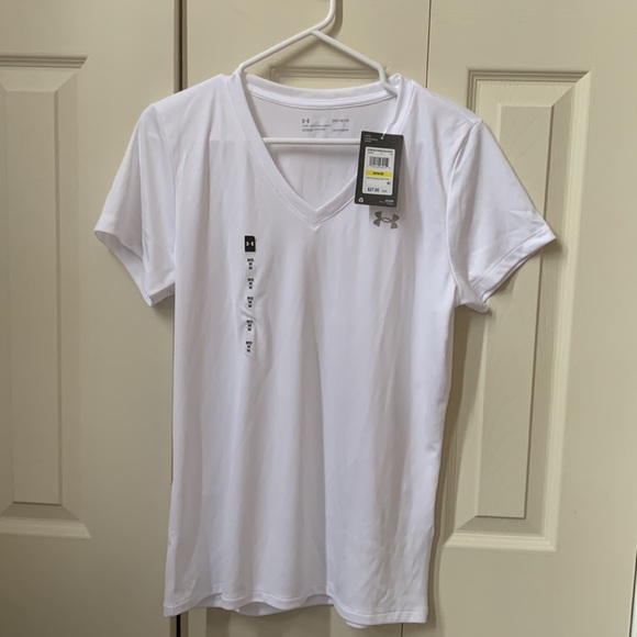 White Underarmour T-Shirt - Ladies Size M - Picture 1 of 4
